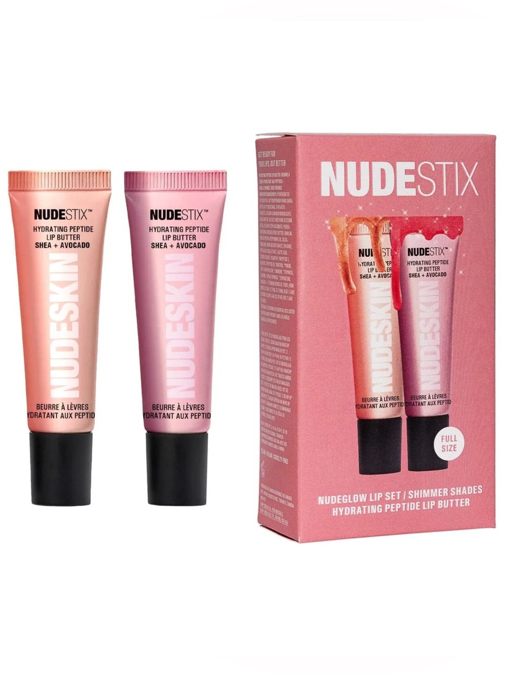 Nudeglow Lip Set Hydrating Peptide 2-Piece Kit